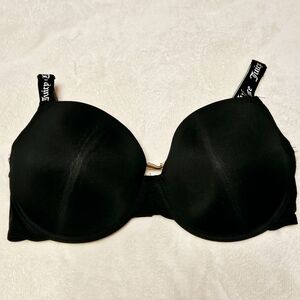 Juicy Couture Black Underwire Bra - Padded Cups - Plus Size 38DD